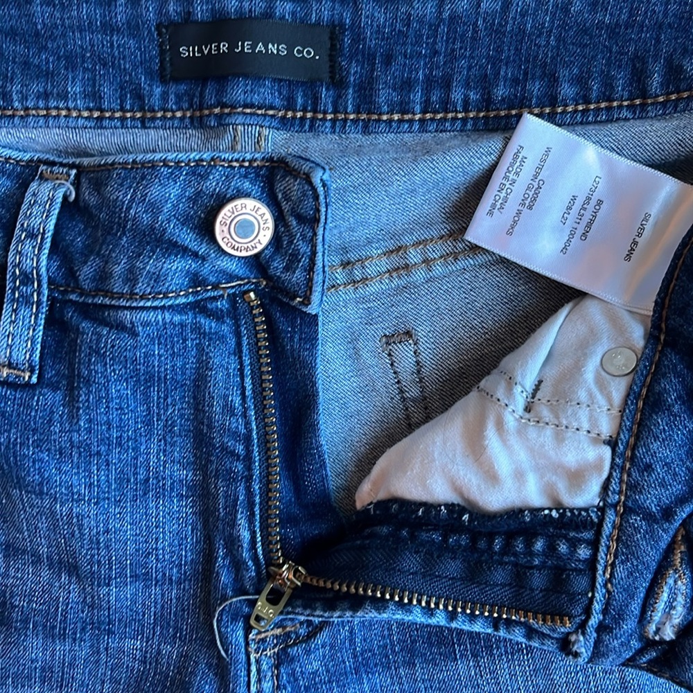 Silver Jeans‎ Women’s Boyfriend Size 28 Color Blue